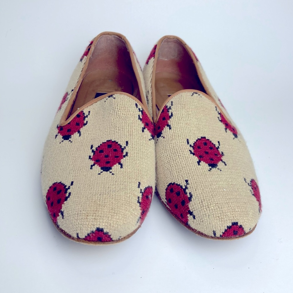 ZALO Ladybug Needlepoint Loafers